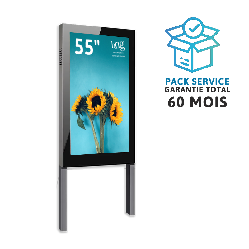 Ecran sur pieds 55 pouces services