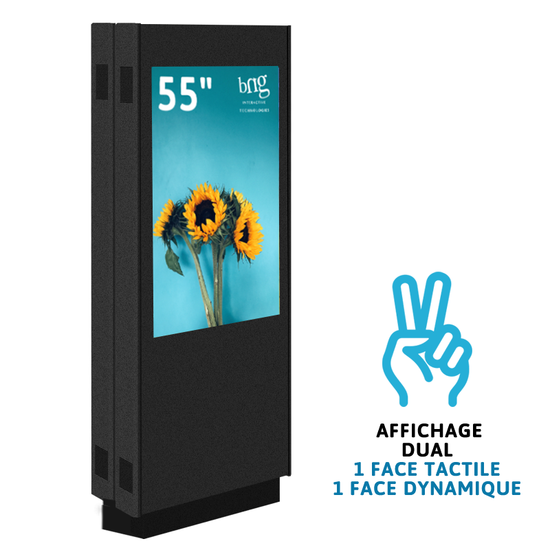 Totem DUAL tactile 55 pouces