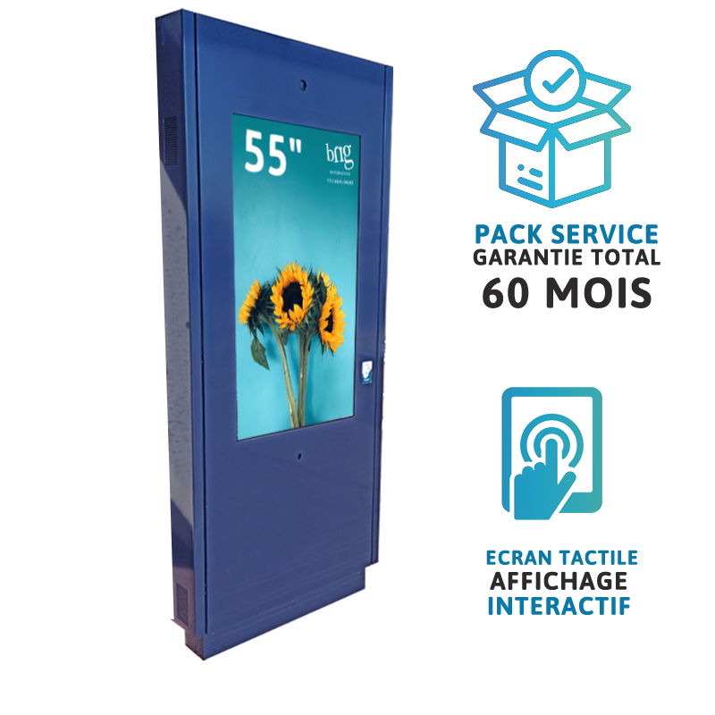 Totem simple TACTILE 55 POUCES SERVICE