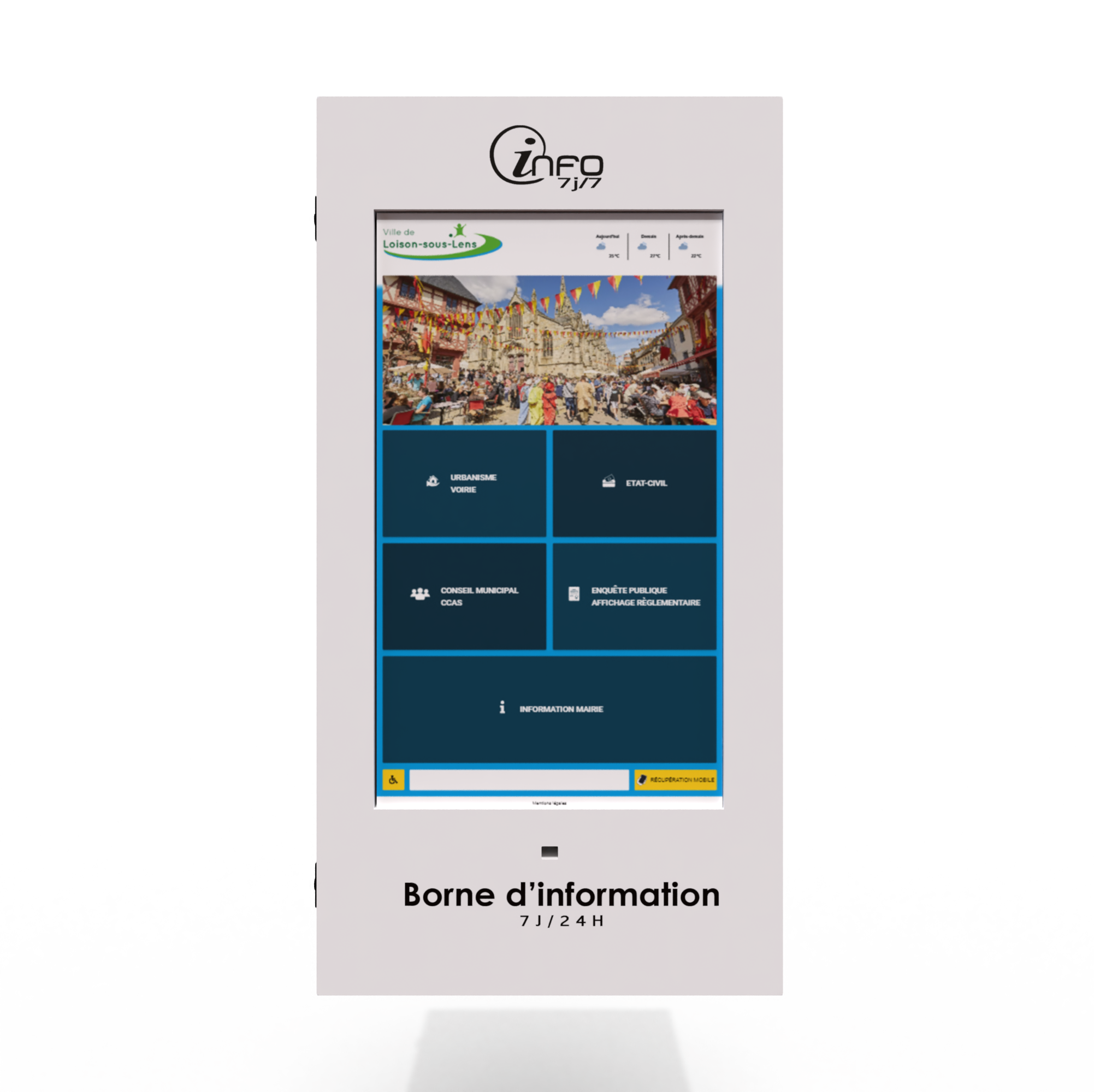 Box mural Outdoor Interactif 49 pouces