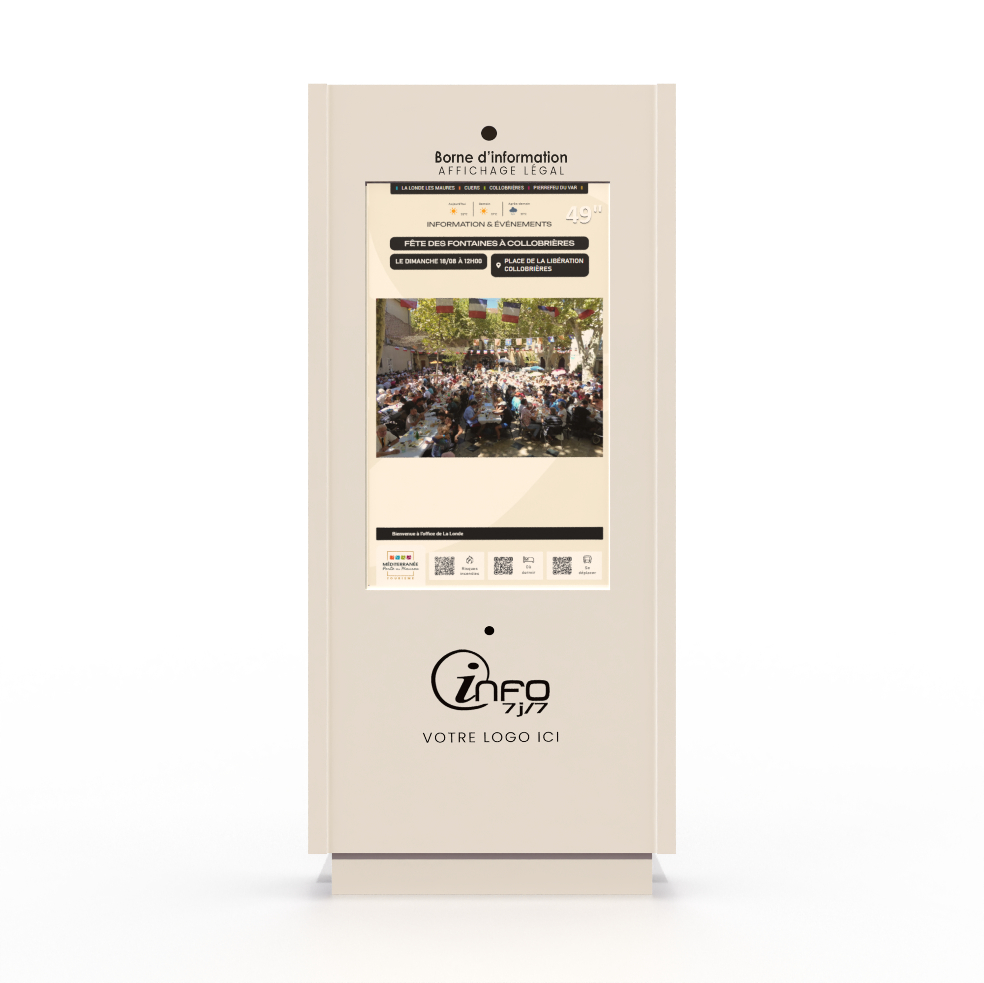 Totem Outdoor Dynamique 49 pouces