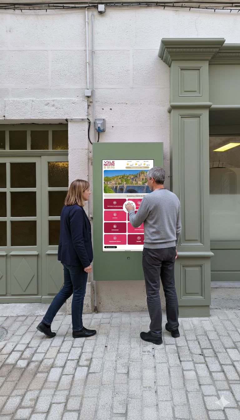 ecran avec personnes